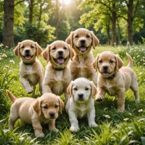 Training golden retriever puppies In home or group.